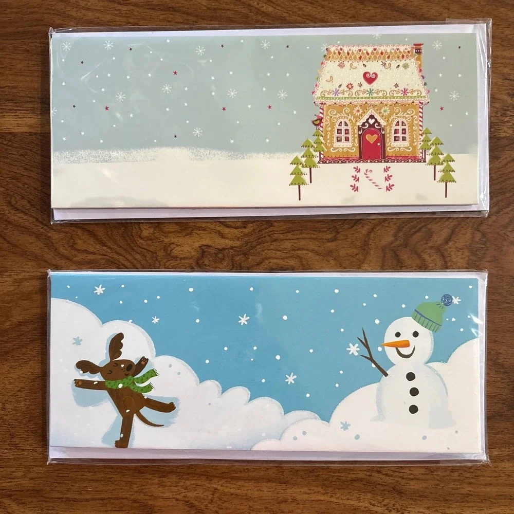 Up With Paper Panoramics Christmas Holiday Greeting Card Candy Houses Howl-idays